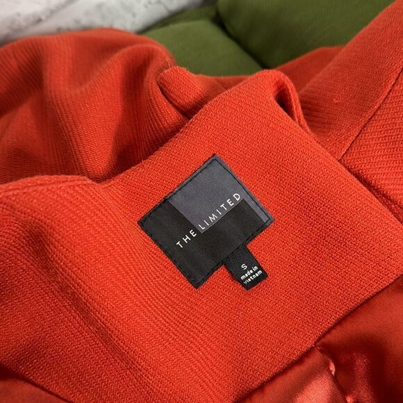 The Limited Burnt Orange Knit Long Jacket Coat Size Small - Picture 8 of 9